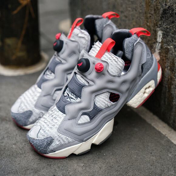 Staple Pigeon X Reebok Men\'s Instapump Fury OG Grey/Pink Running Shoes GY3437 main image 4